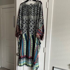 Bohemian Patterned Multicolor Maxi Dress
